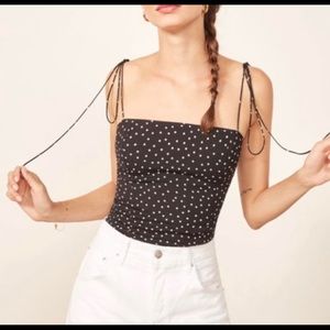 Reformation Polka Dot Top